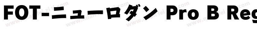 FOT-ニューロダン Pro B Reg字体转换